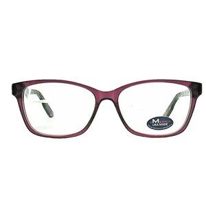 Mettea Womens Purple & Tortoiseshell Eyeglasses Frame MU203FCRYPR54 54-15-140 Op